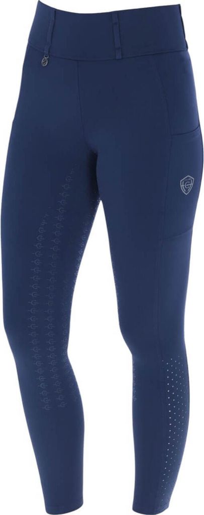 Covalliero Reitleggings Damen Full-Grip Compression FS 2025 Reithose Navy 38/40