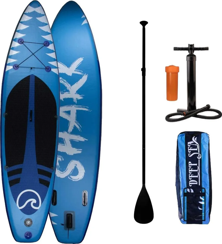 SUP Paddle Shark Deep Sea Ultra Stable - Pack Gonflable Haute Densité