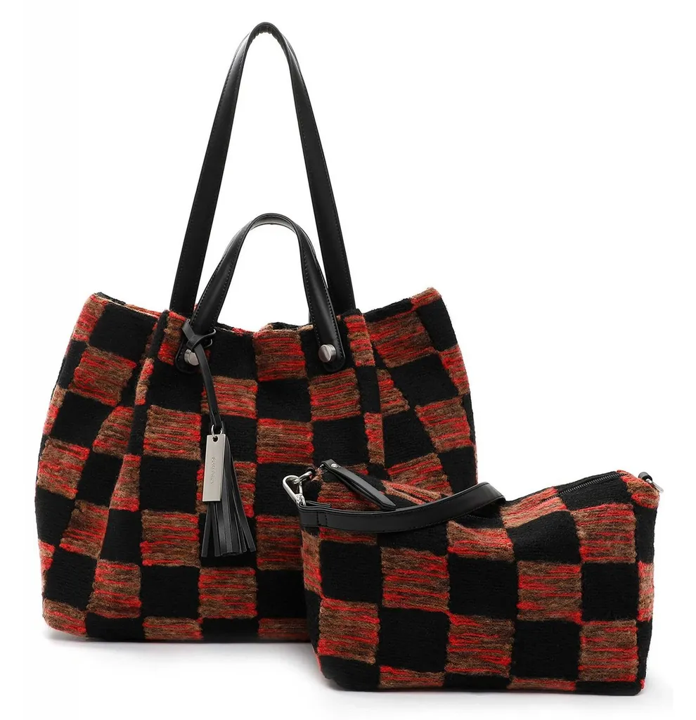 SURI FREY borsa a tracolla July City Shopper Black / Red nero