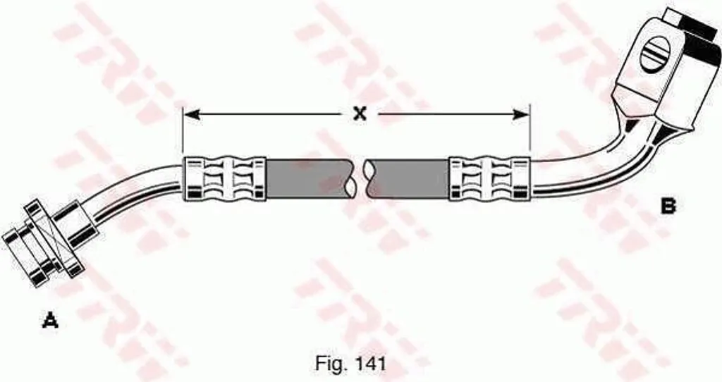 Flexible de frein TRW PHD287 pour Pathfinder II et Terrano II R20