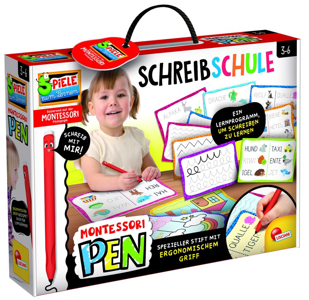 Lisciani DE97081 - Montessori Schreibschule ergonomischer Produktbild 