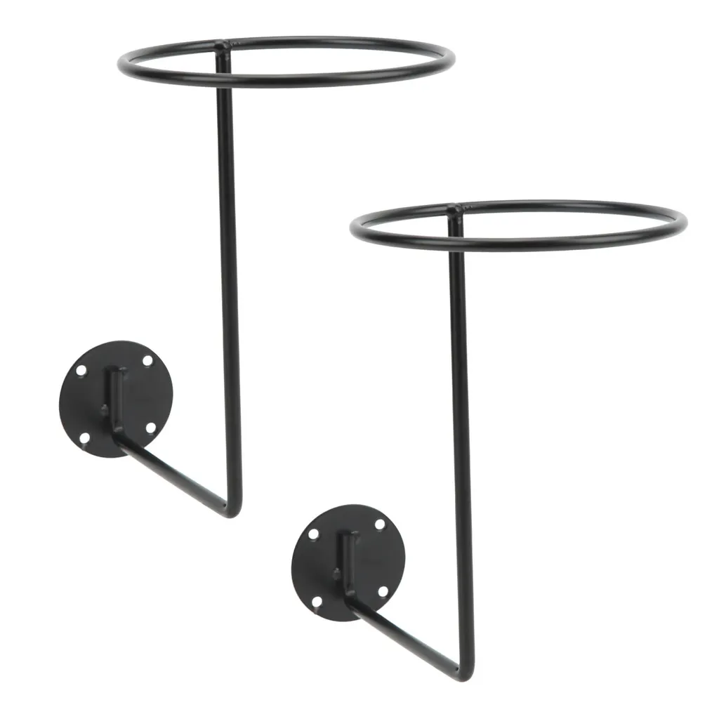 Support de casque moto mural en acier noir robuste, présentoir intégral - 3