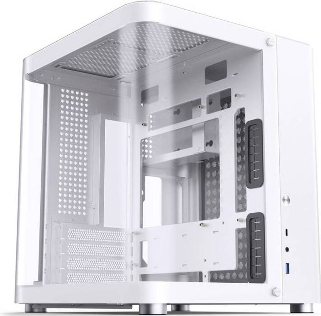 Jonsbo TK-1 2.0, Mini Tower, PC, Weiß, ITX, micro ATX, Produktbild 