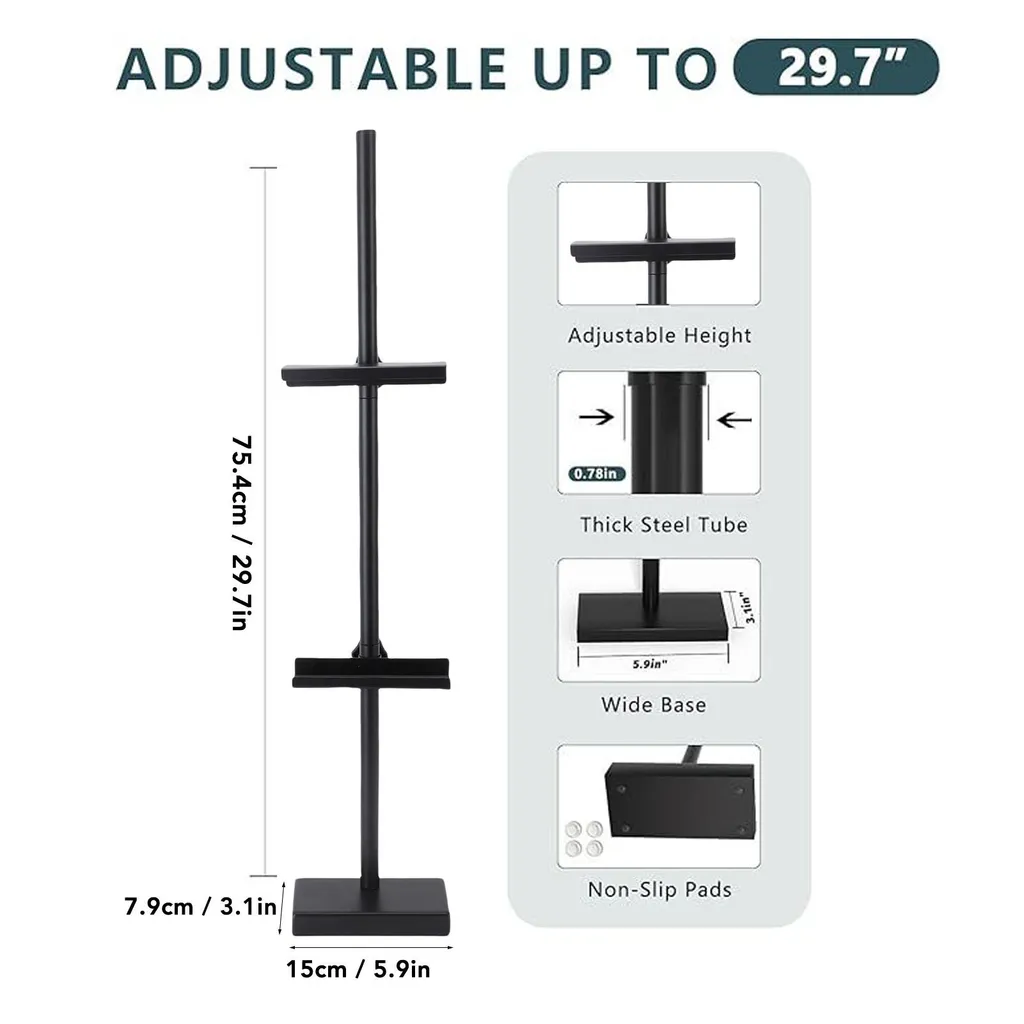 Support de table stable pour cadre et toile métal réglable max 75 cm