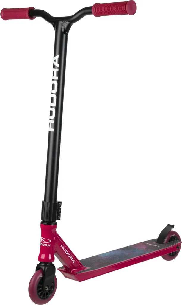 Trottinette HUDORA XQ-13.1 - Roues 100mm ABEC 9 et Design Rouge Noir