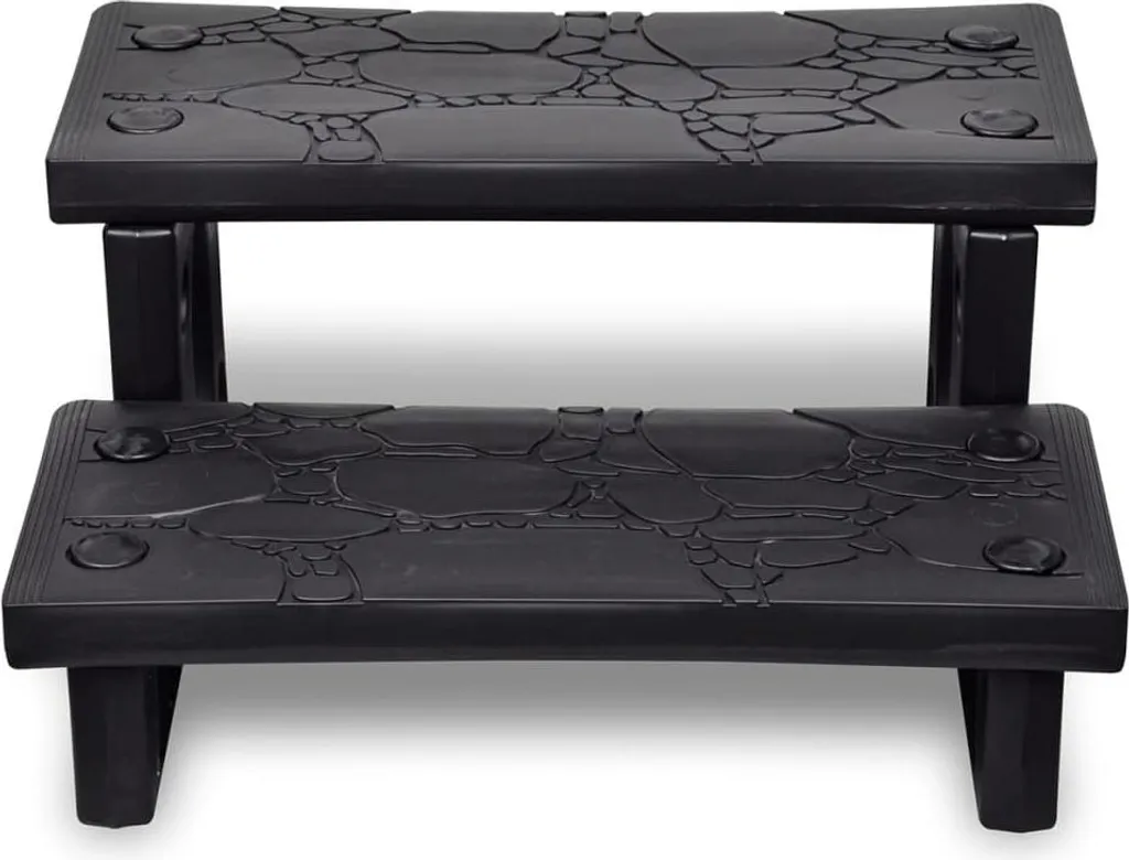 vidaXL Whirlpool passi nero