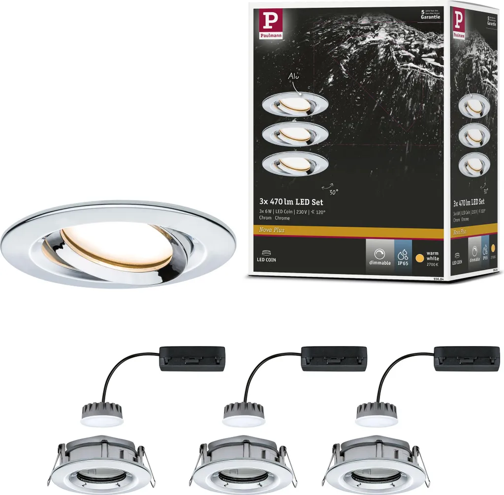 Illumina i tuoi momenti: Set Paulmann Nova Plus LED da Incasso