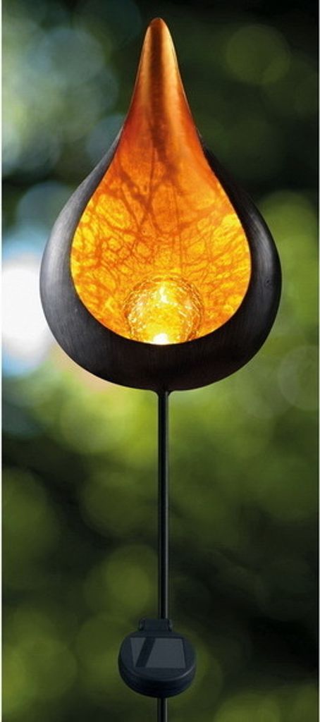 EZSolar Solar LED Gartenstecker Vintage CALLA (orange) GL1003EZ