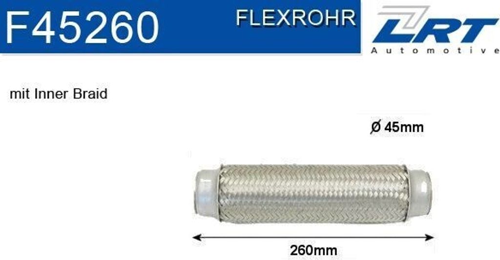 LRT F45260 Flexrohr Abgasanlage Auspuffrohr