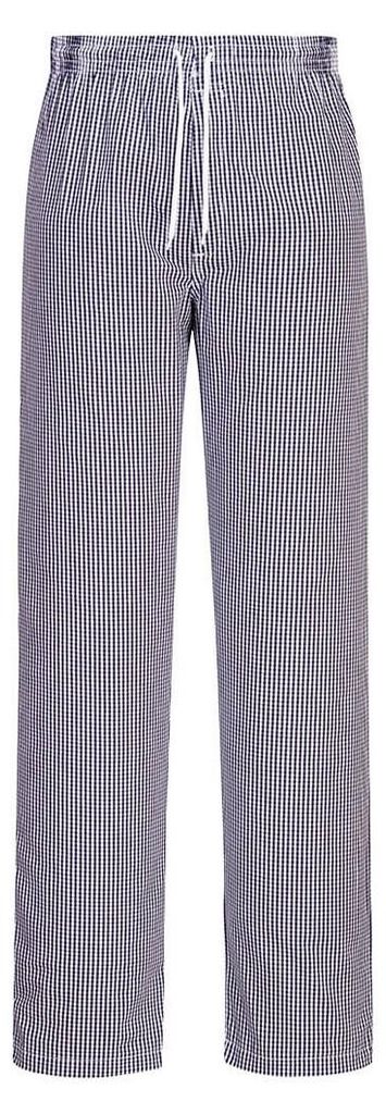 Portwest C079 Kuchárske nohavice Bromley Blue Check Veľkosť Obrázok produktu 