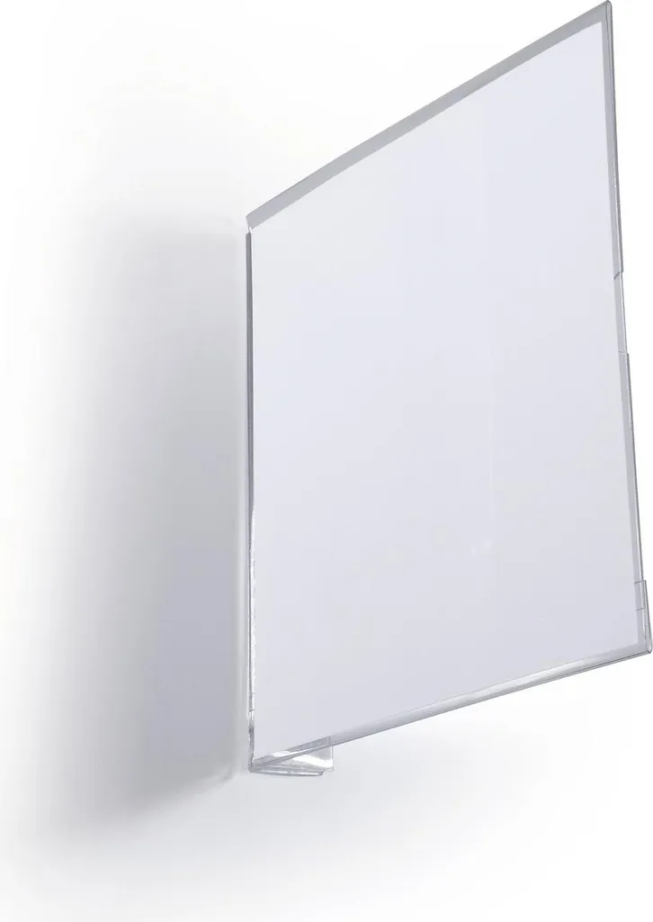 Porte-étiquette Adhésif pour Rayonnage Entrepôt 149x149 mm Transparent