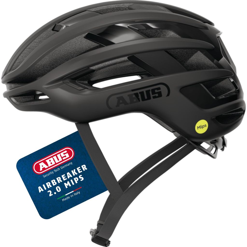 ABUS Rennradhelm AirBreaker 2.0 MIPS - leichter Fahrradhelm mit Fokus auf Belüftung, Aerodynamik, icherheit und Komfort für professionellen Radsp...