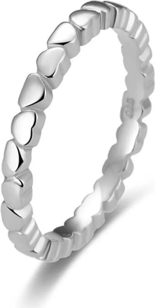 Anello con Cuori AGG344 in Argento Sterling - 52mm Elegance