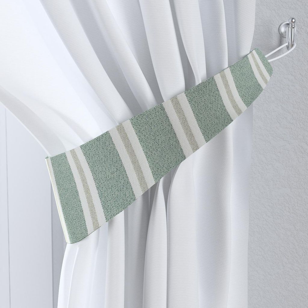 Dekoria Raffhalter Victoria, grün- beige, 12 x 70 cm