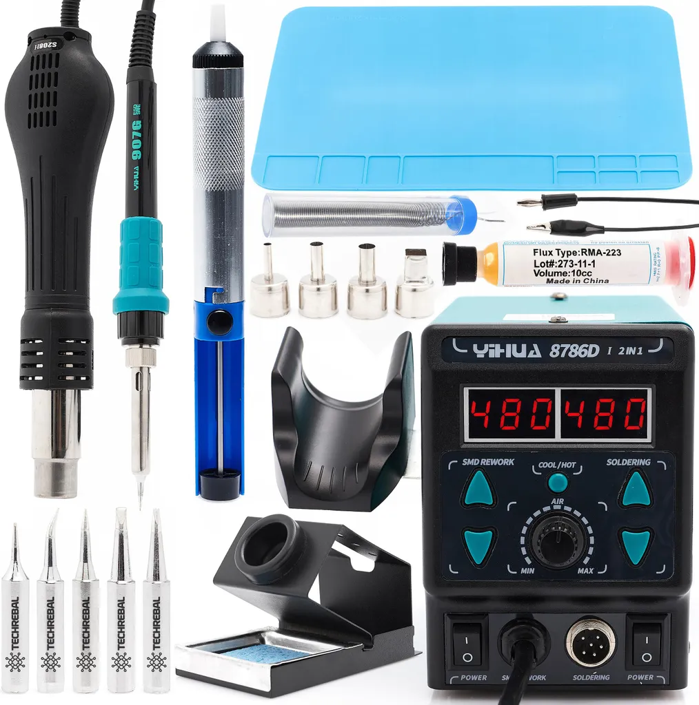 Station de soudage pour réparation smartphone Yihua 8786D-I kit complet
