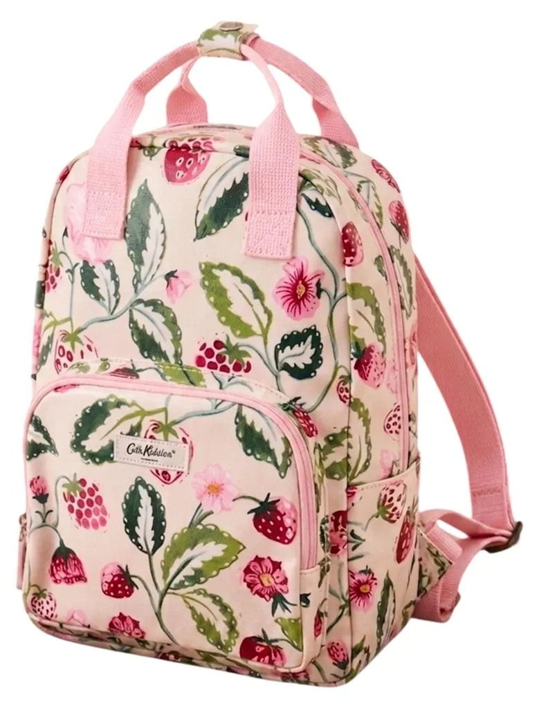 Sac à dos pour enfants imperméable et réglable rose imprimé Beeren CT246
