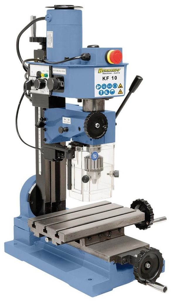 Bohrer Fräsmaschine KF10 20mm Fräse 30mm Spindel 350W 230V Metall > kleiner Arbeitstisch