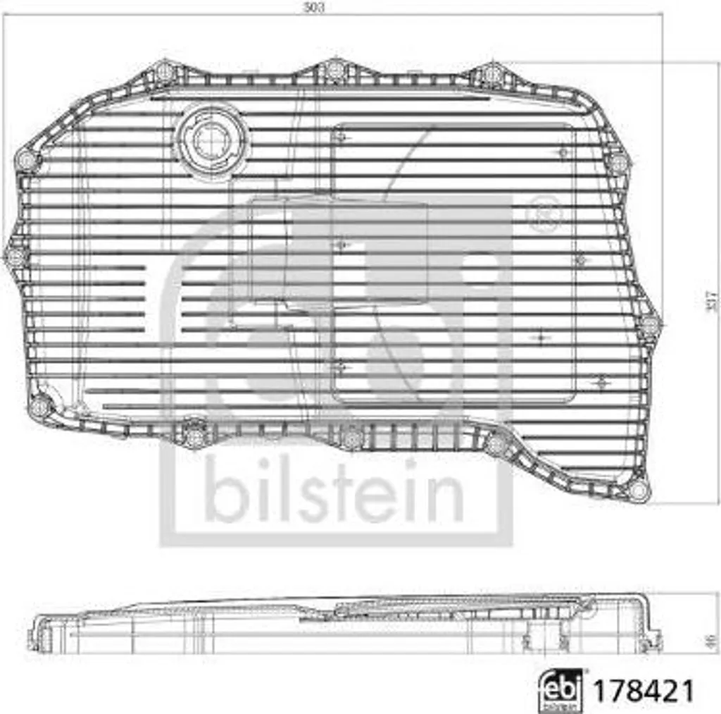 Filtre hydraulique FEBI 178421 pour réparer les à-coups de boîte