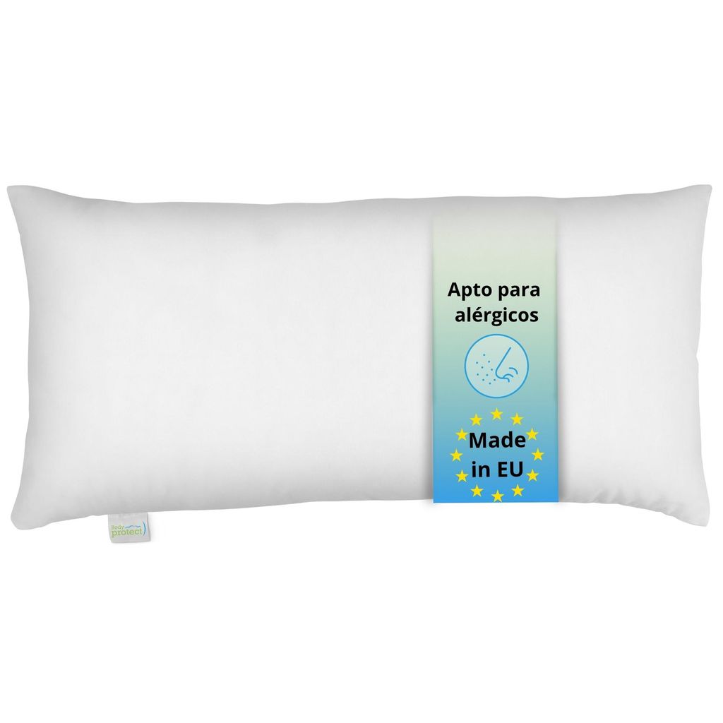 Almohada de 40 x 80 cm, 100 % microfibra, apta para Imagen del producto 