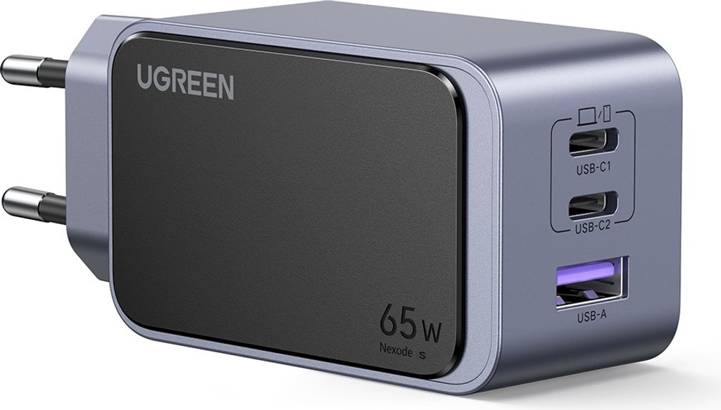 Ugreen Nexode Air 65W sieninis kroviklis, USB + 2x USB-C Obrázok produktu 
