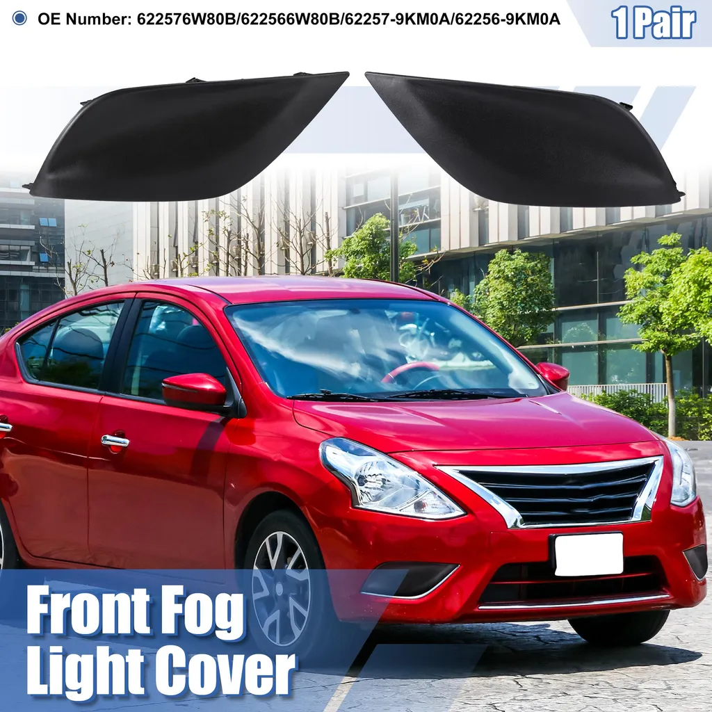 Paire de caches antibrouillard 622576W80B 622566W80B pour Nissan Versa