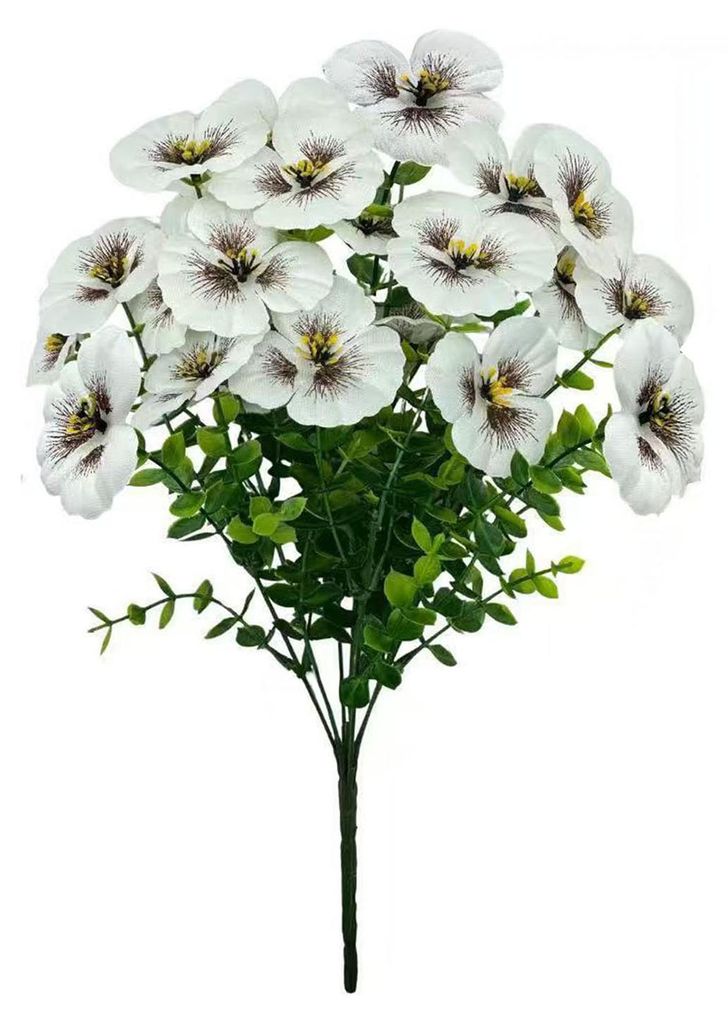 Künstliche Blumen, 7 Zweige, leuchtende Farben, kein Ausbleichen, pflegeleicht, wiederverwendbar, einfach zu pflegen.
