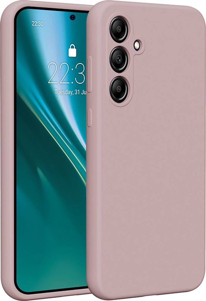 Etteri Silikonhülle für Samsung Galaxy A35 5G Handyhüllen Hellrosa