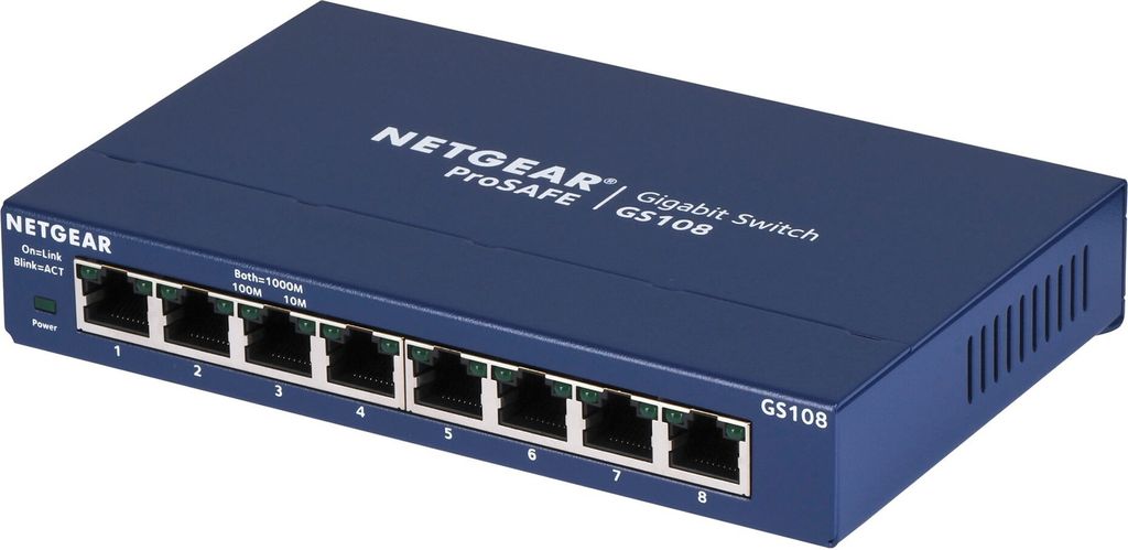NETGEAR GS108GE Niezarządzalny przełącznik sieciowy Gigabit Zdjęcie produktu 