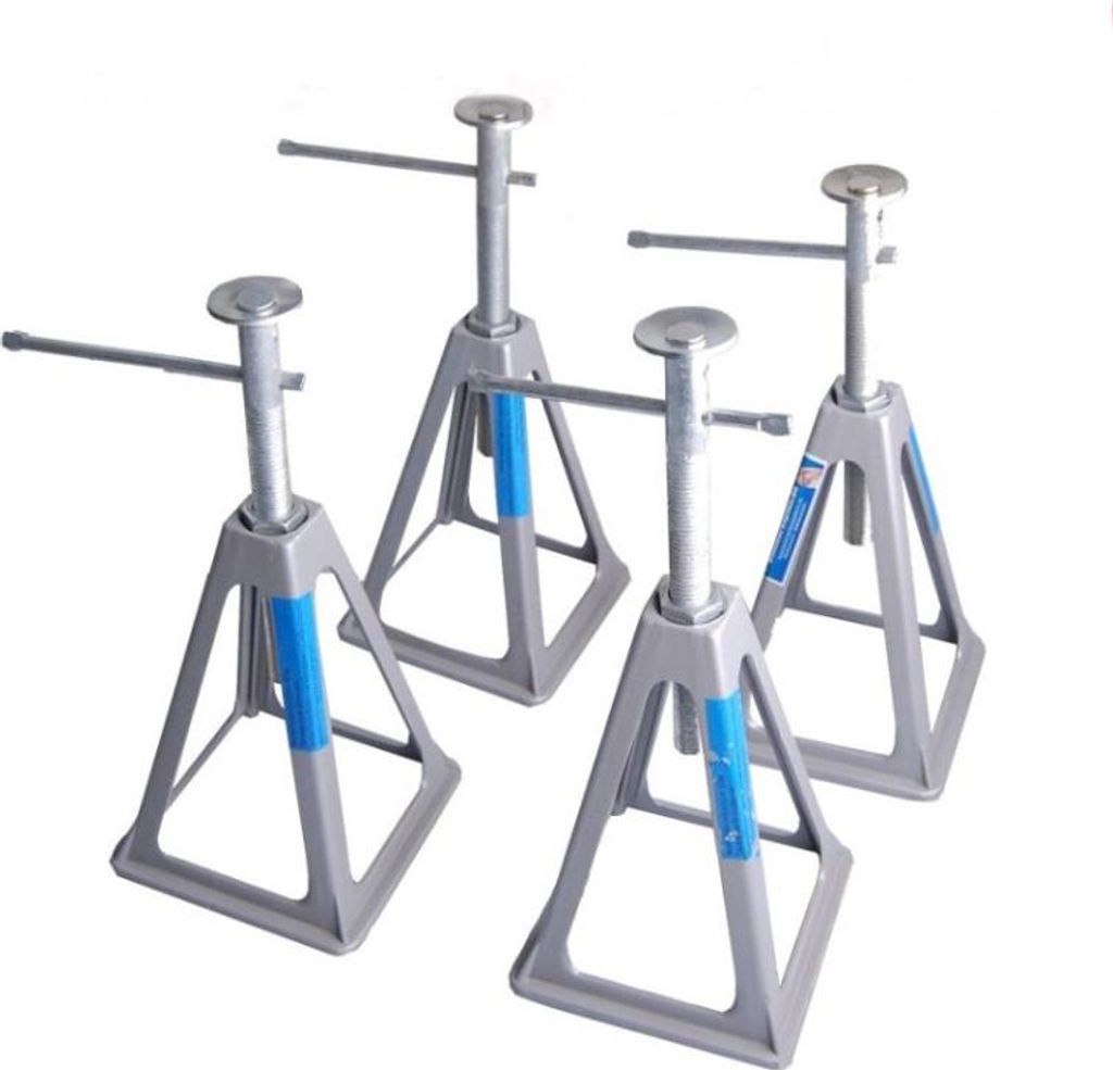 4x Wohnwagenstützen Aluminium höhenverstellbar 28-43 cm Tragkraft 3600 kg Stützböcke Unterstellböcke