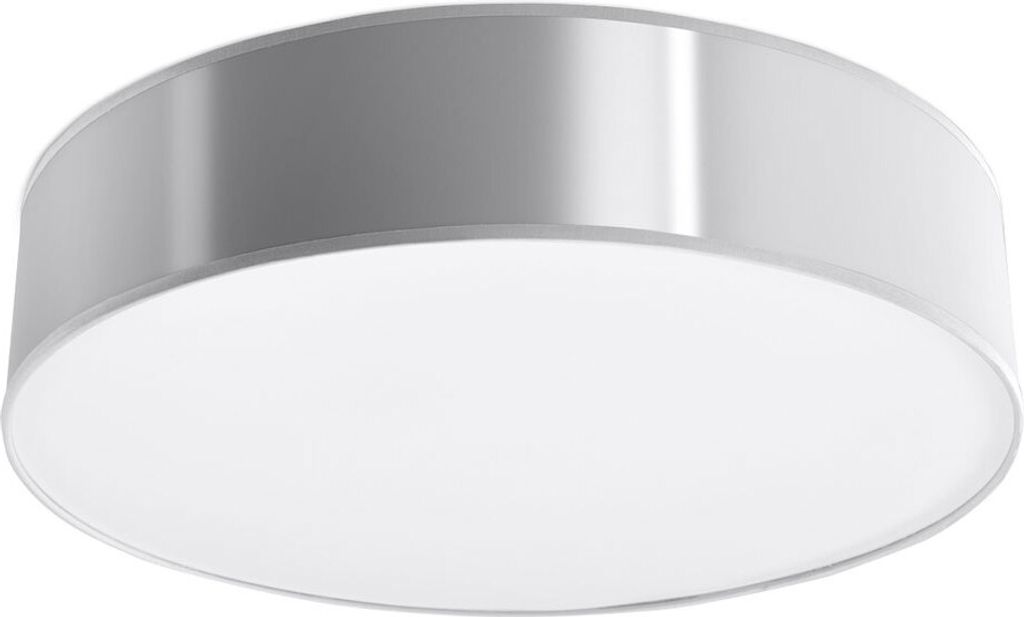 Deckenleuchte, rund, schwarz, Stahl PVC, 45 cm