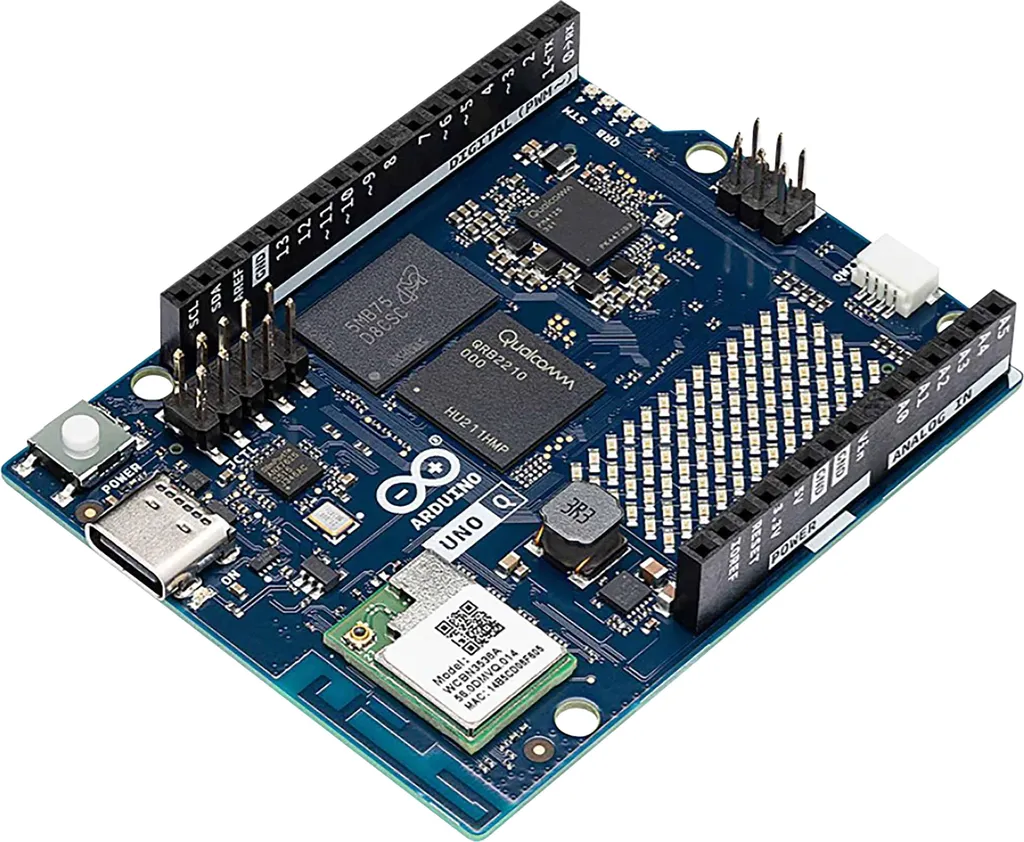 Ordinateur Monocarte ARDUINO UNO Q2 Haute Performance 2Go 16Go eMMC