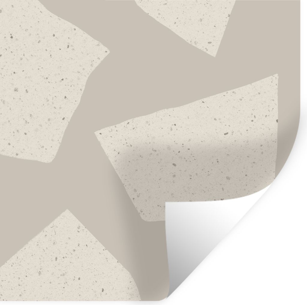 MuchoWow Wandtattoo Wandsticker Wandaufkleber Terrazzo - Abstrakt - Pastell - Muster 30x30 cm Selbstklebend und Repositionierbar - Repositionierb...