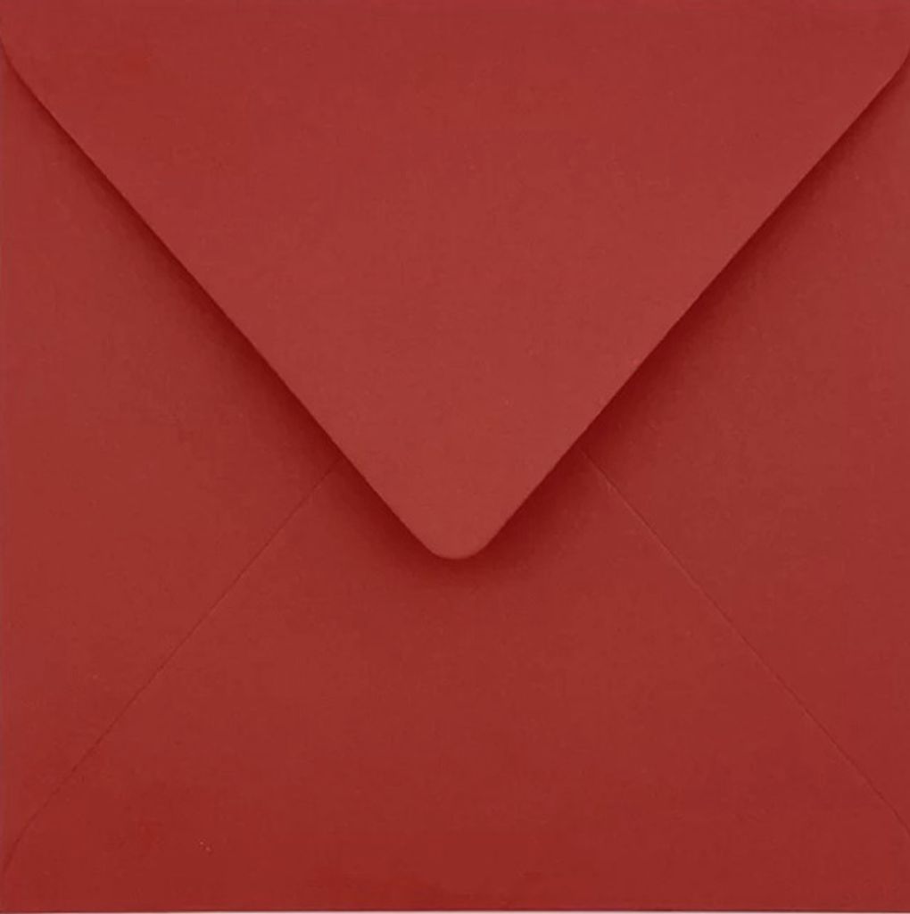 Quadratische Briefumschläge rot dunkel 120g/m2 K4 Shan 10 Stück