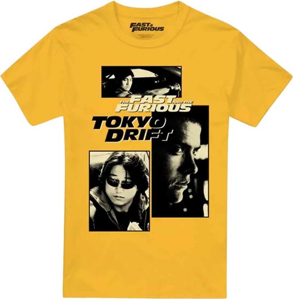 Fast & Furious Tokyo Drift - T-Shirt für Herren TV2094 (XL) (Gold)