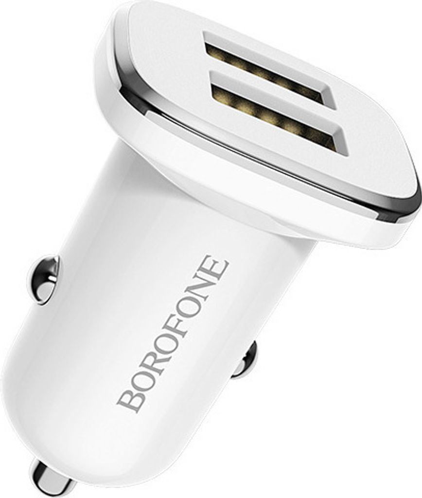 Borofone Autoladegerät 2x USB 2,4A - Weiß KP27932