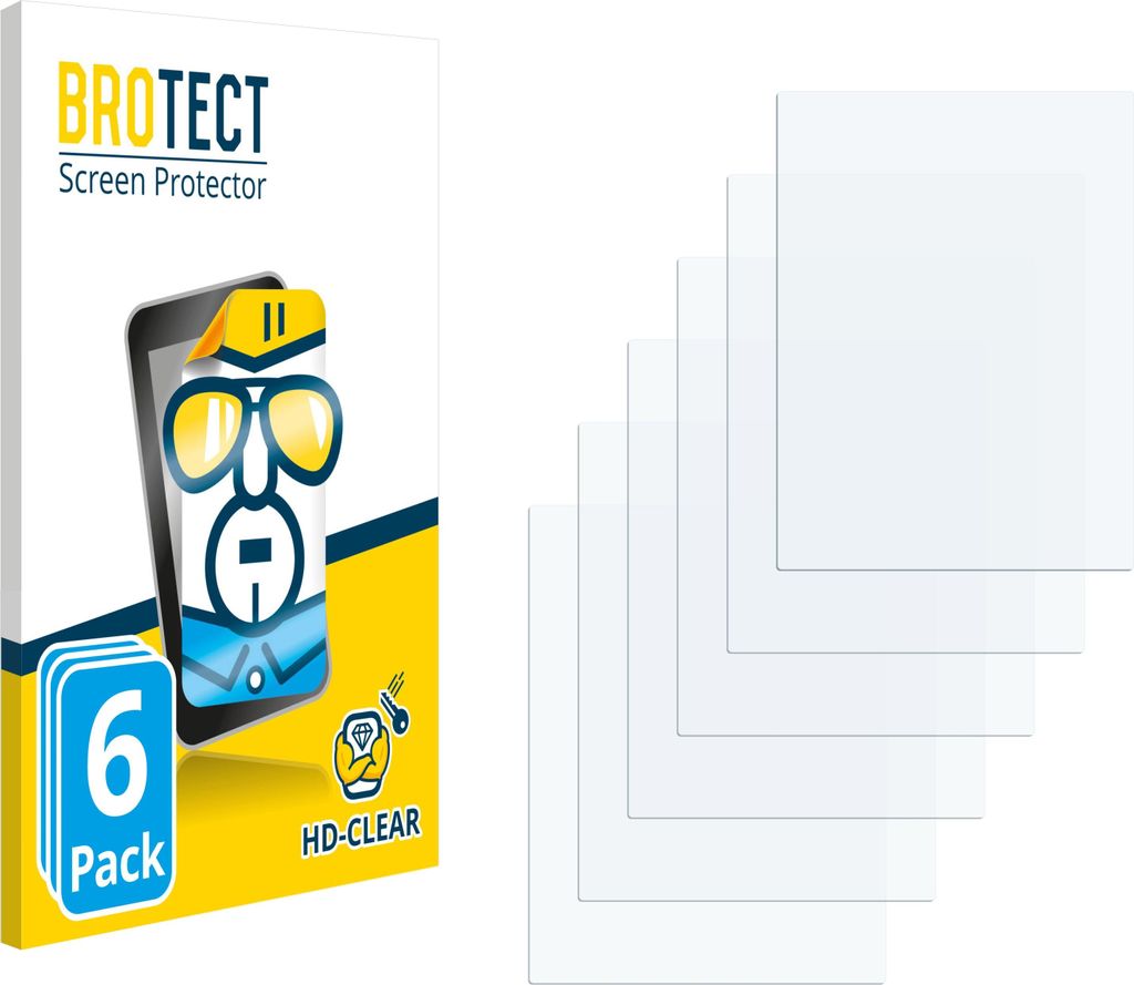 6x Für Nook GlowLight 4 Schutzfolie BROTECT Displayschutz Display Schutz Folie Klar Transparent