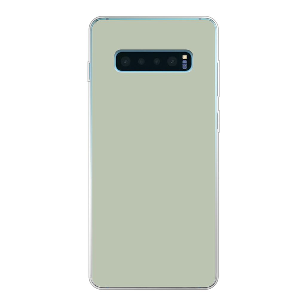 MuchoWow Handyhülle Schutzhülle Hülle für Samsung Galaxy S10 Lite Farbe - Mintgrün - Innenausstattung Silikon Softcase Handy Hülle - Schutz
