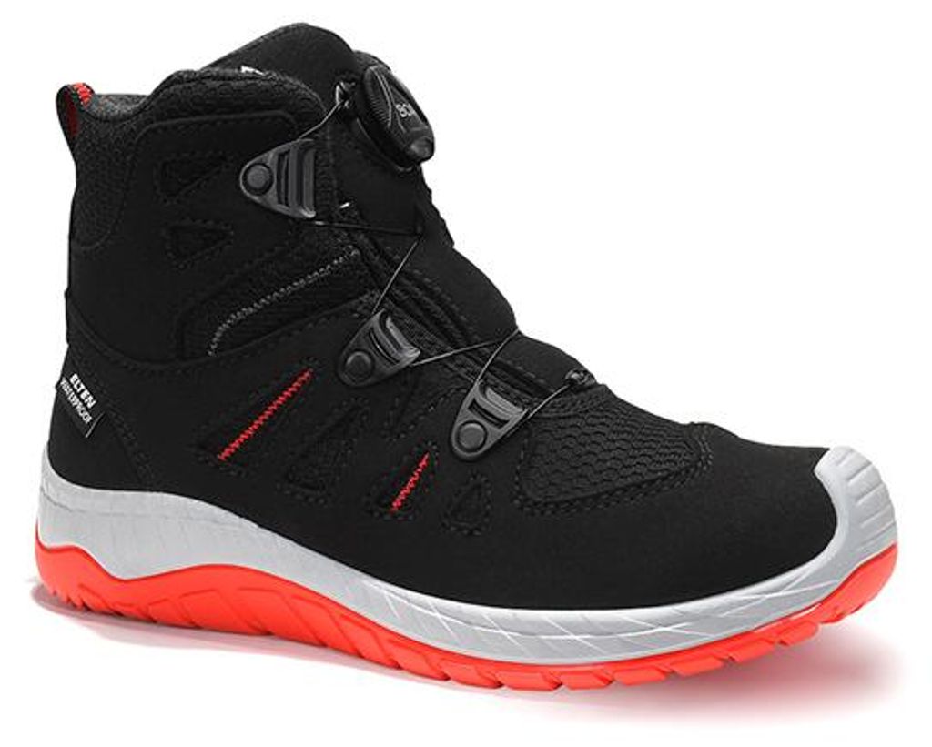 Stiefel MADDOX Kids BOA Winter black-red Mid, Gr. 33