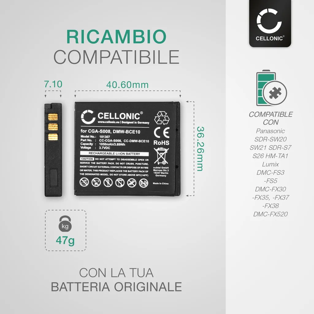 Ricoh DB-80 Battery 680mAh Li-ion 3.7V