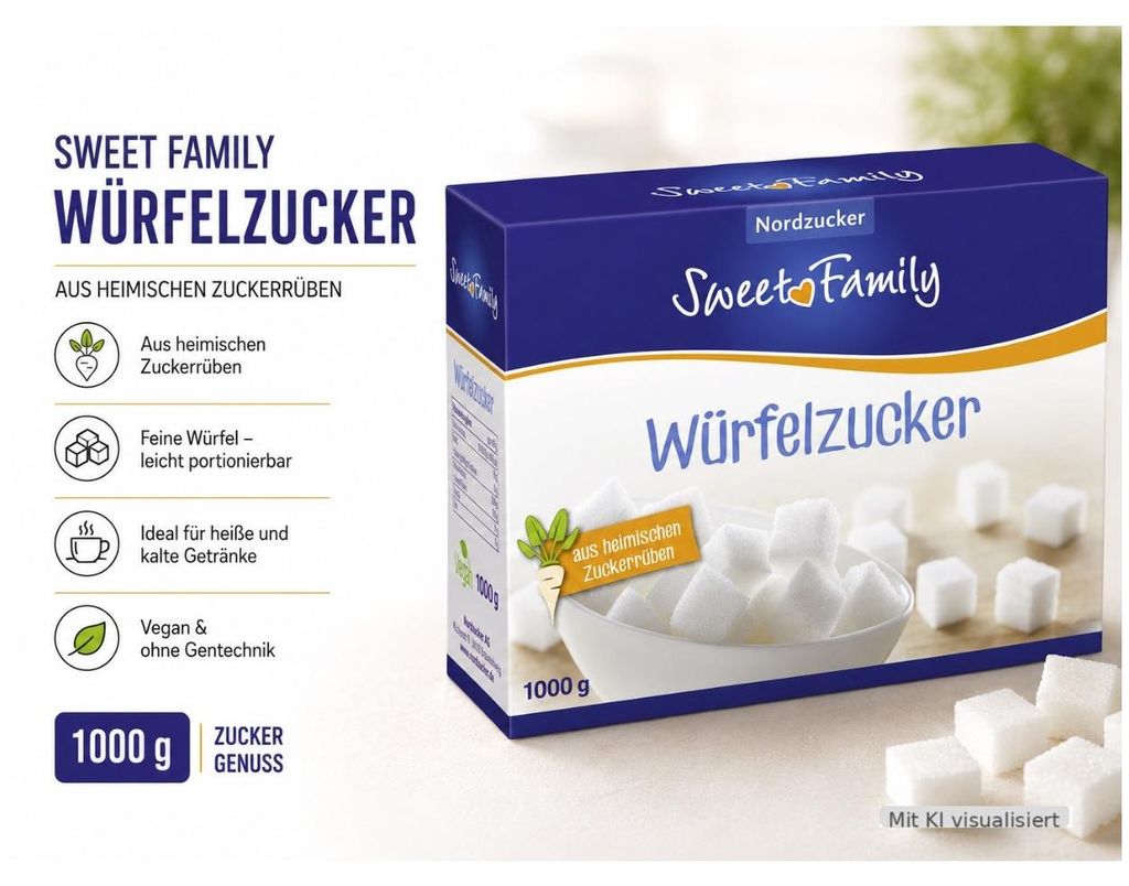 Sweet Family Würfelzucker 1000 g