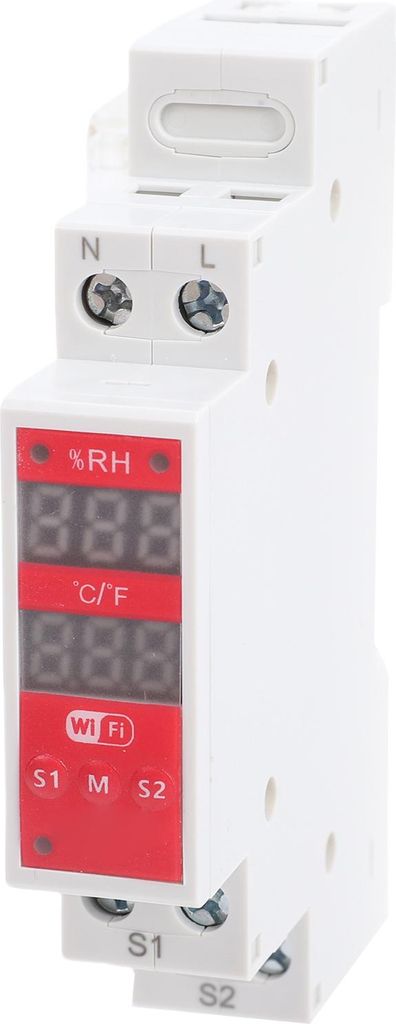 WLAN-Temperatur- und Feuchtigkeitsschalter 16A DIN-Schienenmontage Intelligenter Temperatur- und Feuchtigkeitssensor für Inkubatoren und Zuchtbetr...
