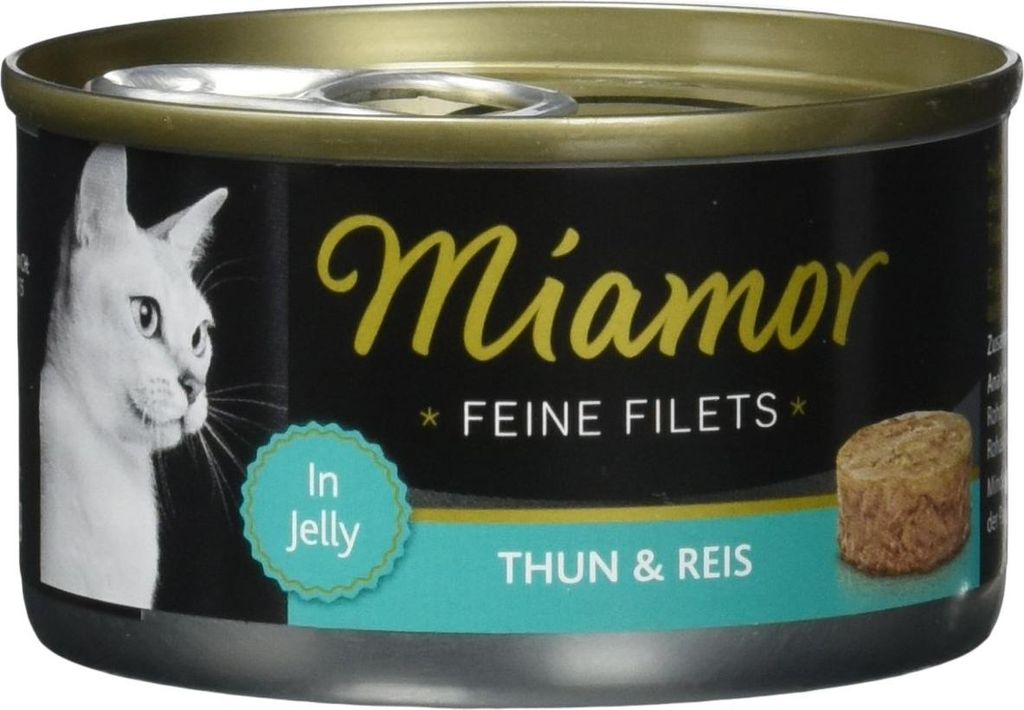 Miamor - Feine Filets Dose 24x100g | Thunfisch & Reis