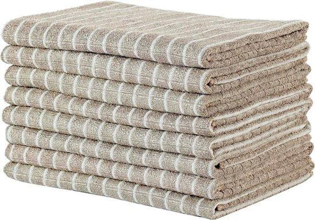 Famanu Küchentücher Set 8 Stück aus Bambus-Mikrofaser, 45x65 cm, super weich und saugfähig