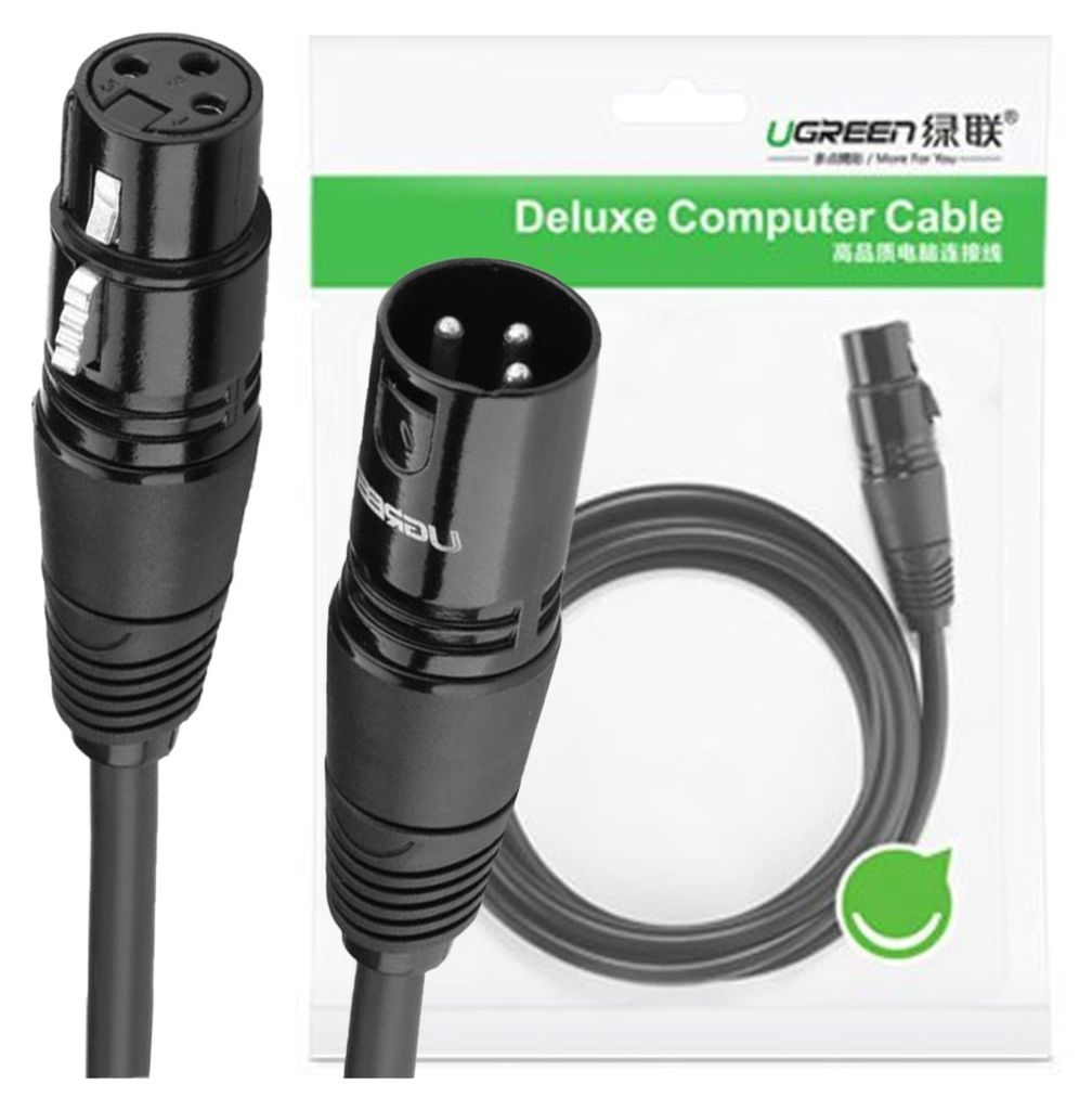 Ugreen 20710B, XLR-connector (vrouwelijk), XLR-connector Productafbeelding 