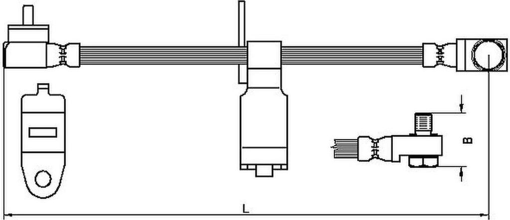 METZGER 4112542 Bremsschlauch Vorne Rechts für FORD TRANSIT Bus (FD, FB, FS, FZ, FC) TRANSIT Kasten (FA) TRANSIT Pritsche/Fahrgestell (FM, FN)