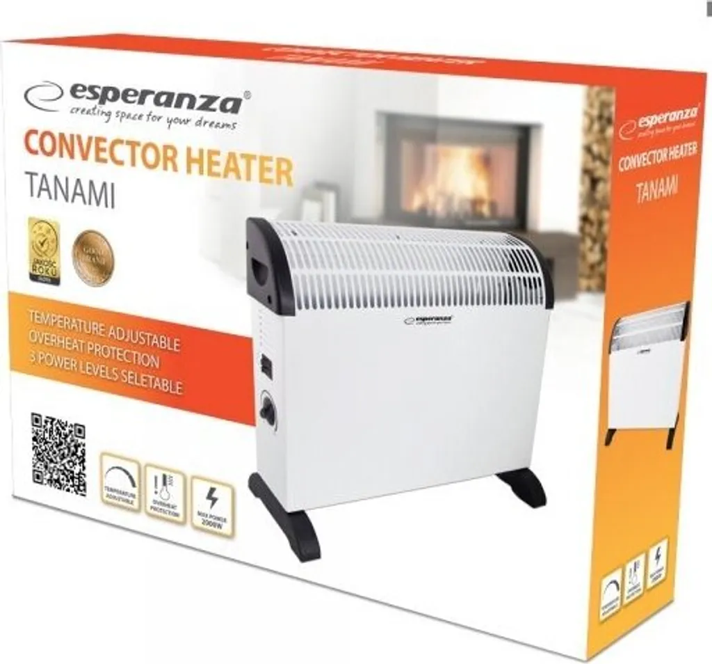 Riscaldatore Elettrico Esperanza EHH008 2000W | Ideale per Smart Working - 6