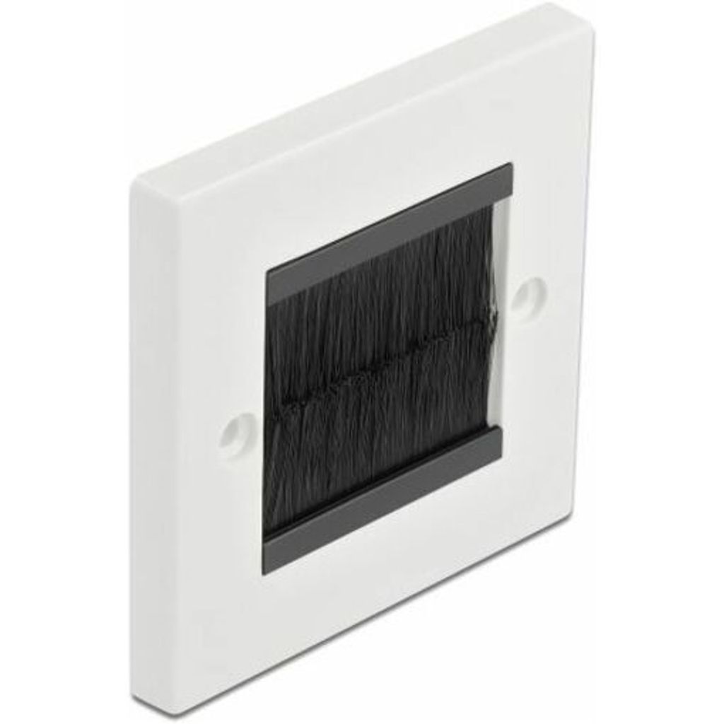 Delock Cable Management Cover 86 x 86 mm with black Brush Strips
