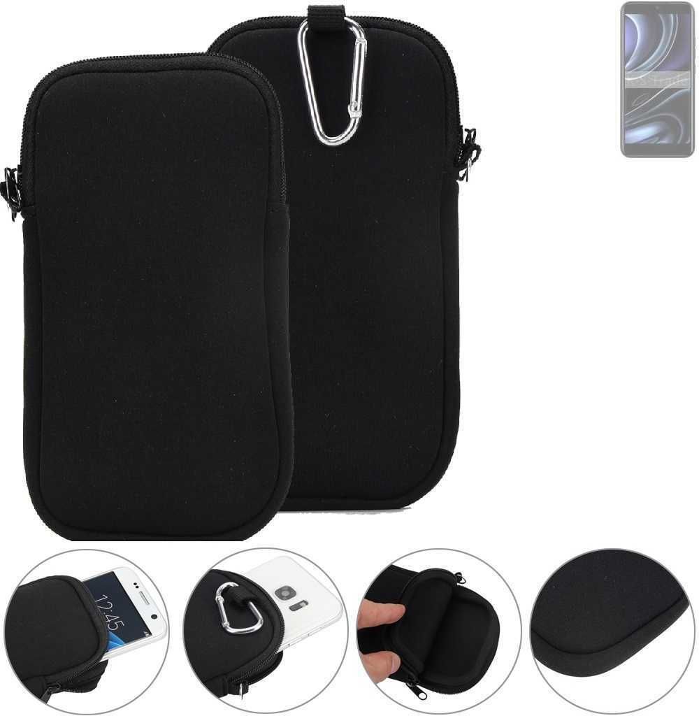 K-S-Trade Neopren-Hülle Handyhülle kompatibel mit BLU J8L Schutzhülle Neoprenhülle Sleeve Schutz-Hülle Gürtel Tasche Case Holster Handytasche