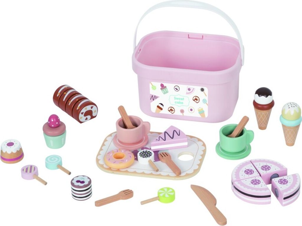 Drevený čajový set vo vedierku Obrázok produktu 