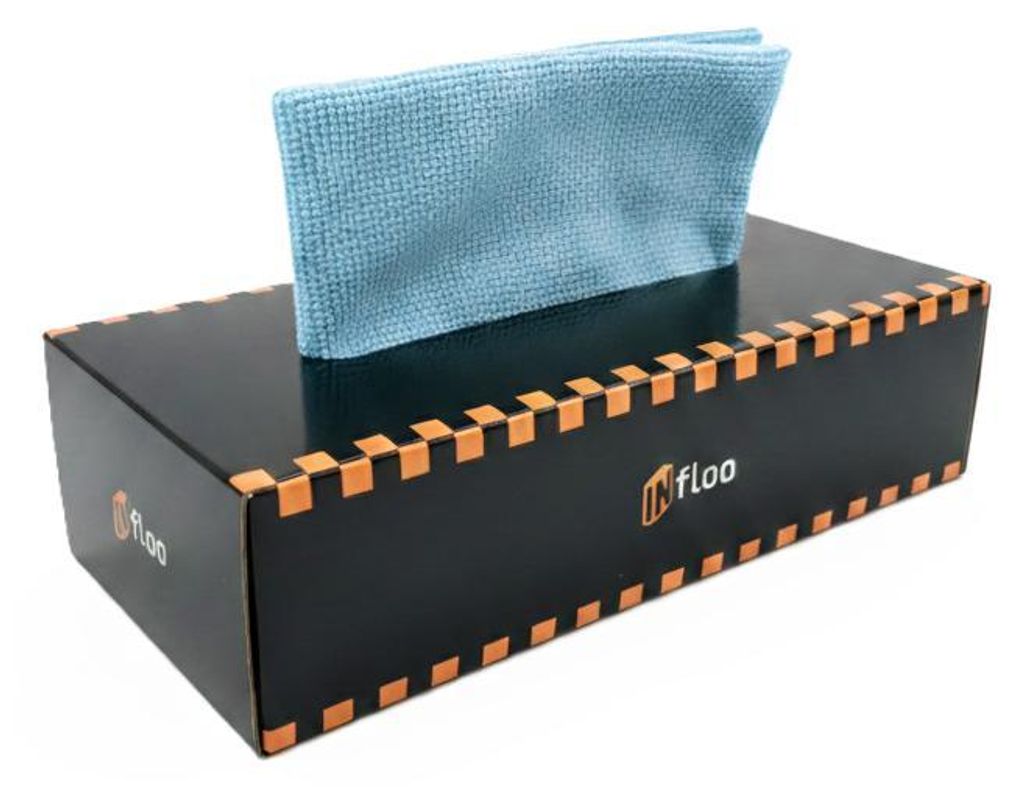 Mikrofasertücher Box 20x20 cm 20 Stück Reinigungstücher Auto Haushalt